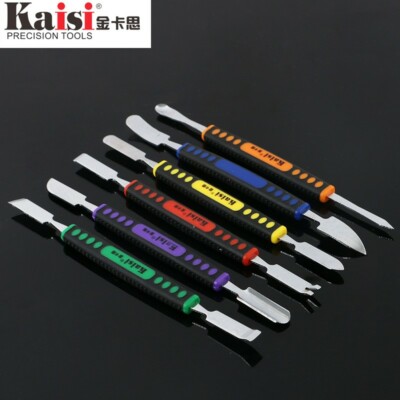  6Pcs Kaisi Dual Ends Metal Spudger Set for Phone Prying Opening Repair Tool Kit