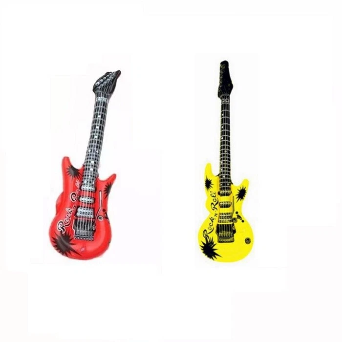Guitarra Eléctrica Inflable Fiesta de Cumpleaños utilería Música Baile Vestido Elegante Disfraz Foto 2 de 4