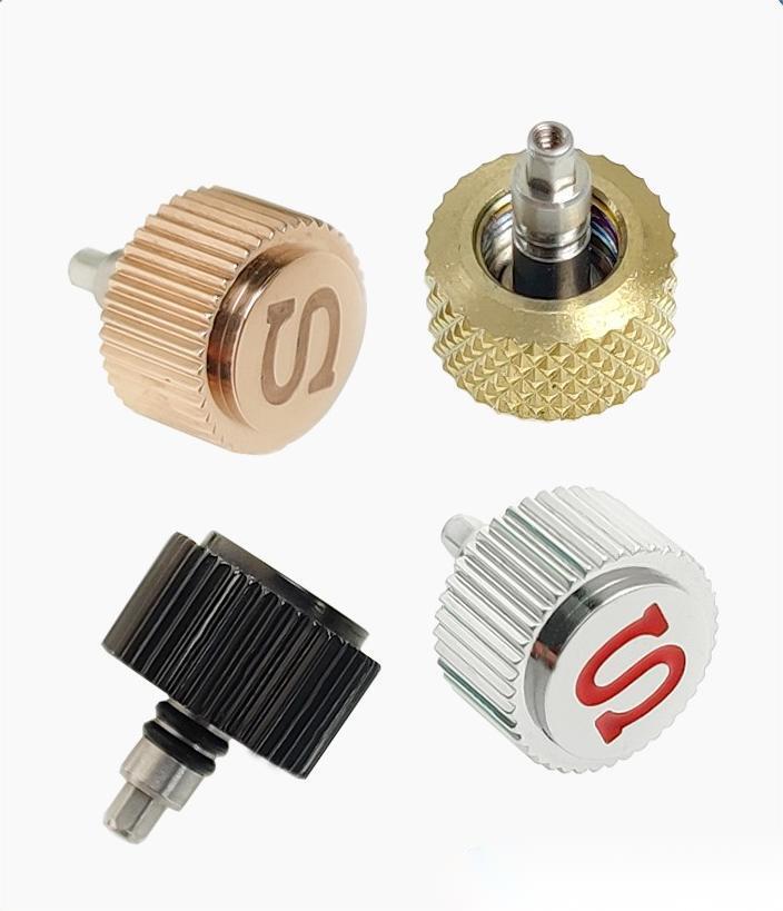 Knurled Crown Signed 'S' For Seiko SKX007/009 - Compatible With NH35 NH36 4R36 7S26 Movements