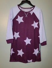 NEW LITTLE GIRLS CAT  JACK PURPLE STARS NIGHTGOWN SIZE S 6-6X
