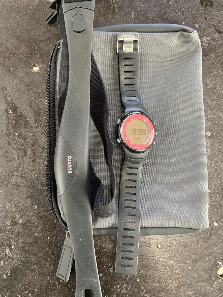 Suunto T4c Sport Watch Black w/ HR Monitor, Good Condition With