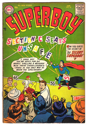 Superboy #54 Very Good Plus 4.5 Lana Lang Curt Swan Art 1957