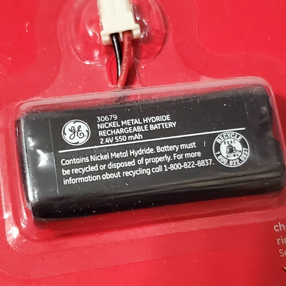 Аккумулятор беспроводной для телефона GE 2,4 В 550 кварт MAh модель NIMH 36158 НОВЫЙ из старых запасов оригинальный производитель подлинный - Изображение 3 из 4