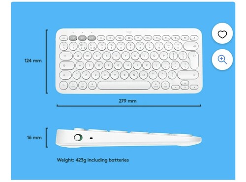 Brand New Logitech K380 Wireless Multi Device Bluetooth Keyboard - Picture 5 of 6