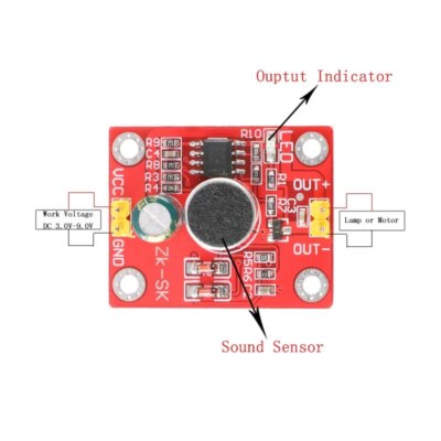 Voice-controlled Delay Module Sound Trigger Direct Drive LED Motor DIY