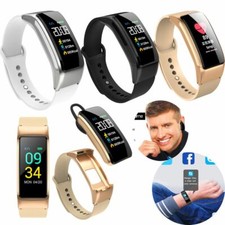 2 in1 Smart Watch with Wireless Headset Bluetooth Call Message for Cell Phones