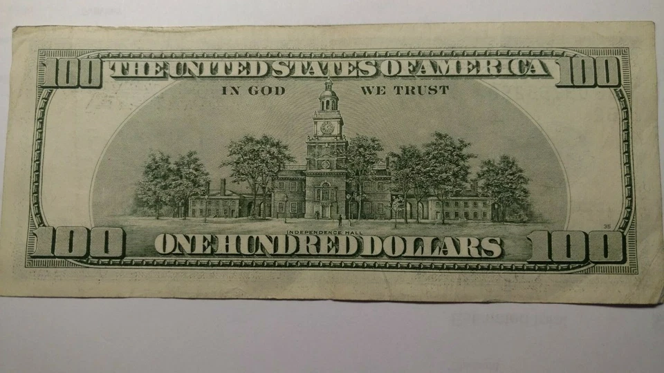 (1)  ONE HUNDRED DOLLAR *STAR NOTE* BILL..$100.00...older style 1999 FRN. - Image 4 of 4