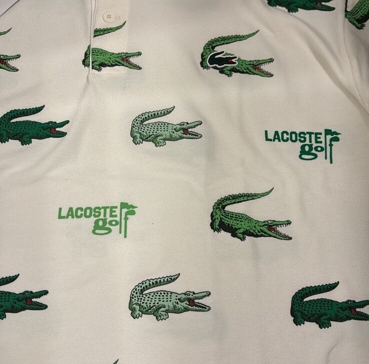 Lacoste Sport Men's All Over Croc Classic Fit Polo T-Shirt