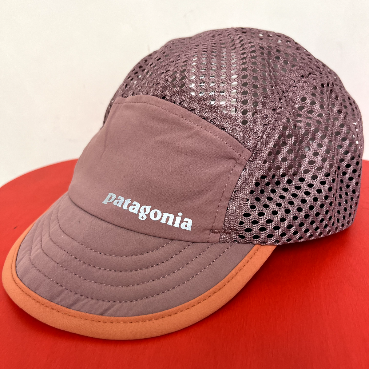 PATAGONIA Duckbill Cap Evening Mauve Orange Mesh Running Hat