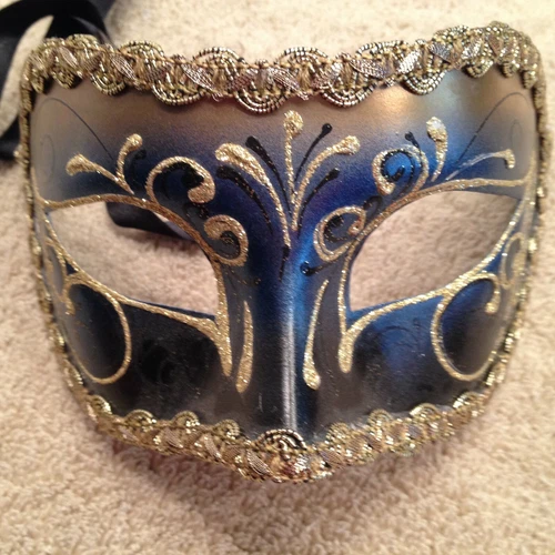 Genuine Original Italian Venetian Mask "Mezzo Volto"