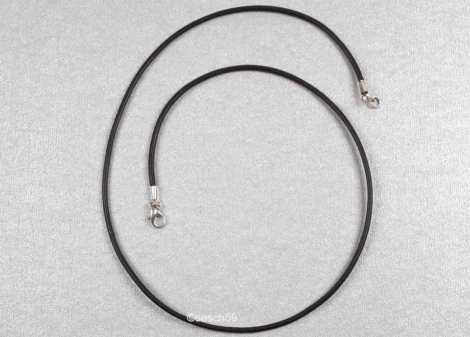 Lederkette nach MASS 2mm Lederband Leder Halskette Lederhalsband Kette 42cm FS - Bild 1 von 1