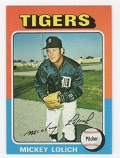 1975 Topps Mickey Lolich Detroit Tigers #245