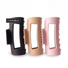 Hair Claw Clip Squishy Original Mello Made Korea Black Pink Light Brown Patent