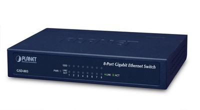 Planet GSD-803 8-P 10/100/1000Mbps Gigabit Ethernet Switch (External Power) ~E~