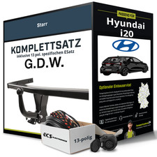 Für HYUNDAI i20 Typ BC3,BI3 Anhängerkupplung starr +eSatz 13pol 08.2020- NEU