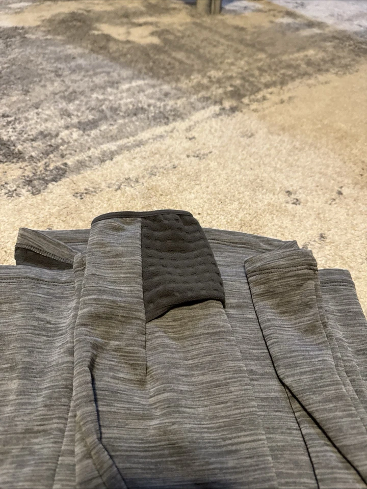 Camisa masculina Nike Therma-Fit corrida manga longa cinza – blusa de treinamento quente, Dri-F - Imagem 2 de 4