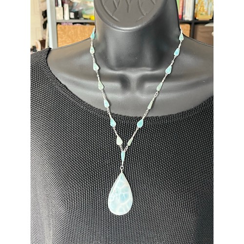 Collier Larimar en argent 925