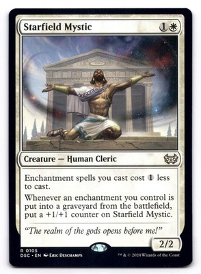 Starfield Mystic NM Commander: Duskmourn: House of Horror 105 MTG Regular