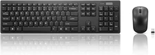 100 Wireless Keyboard and Mouse Combo – Cordless Set with Spill Resistant Quiet