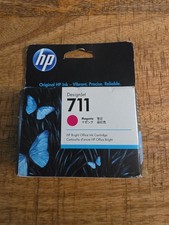 HP 711 Magenta DesignJet Ink Cartridge CZ131A Bright Office New 2025