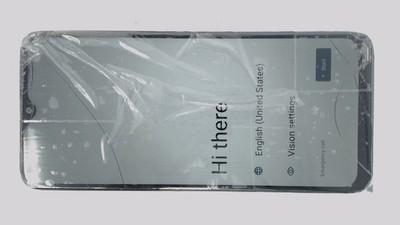 TCL K23 T434W Cellphone (Black 32GB 3GB) MetroPCS CRACKED/STICKER RESIDUE