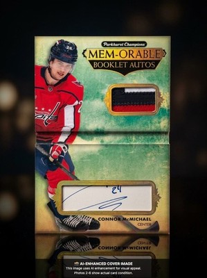 2022-23 Parkhurst Champions MBA-MC Connor McMichael Memorable Booklets Auto /10