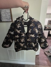 H M Boys Dinosaurs Puffer Jacket US 4-5y