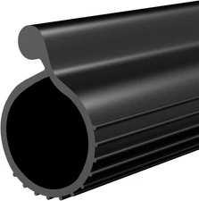Garage Door Seal P Bulb – 8Ft Flexible 8Ft, 0.35 Large P Bulb, Black 