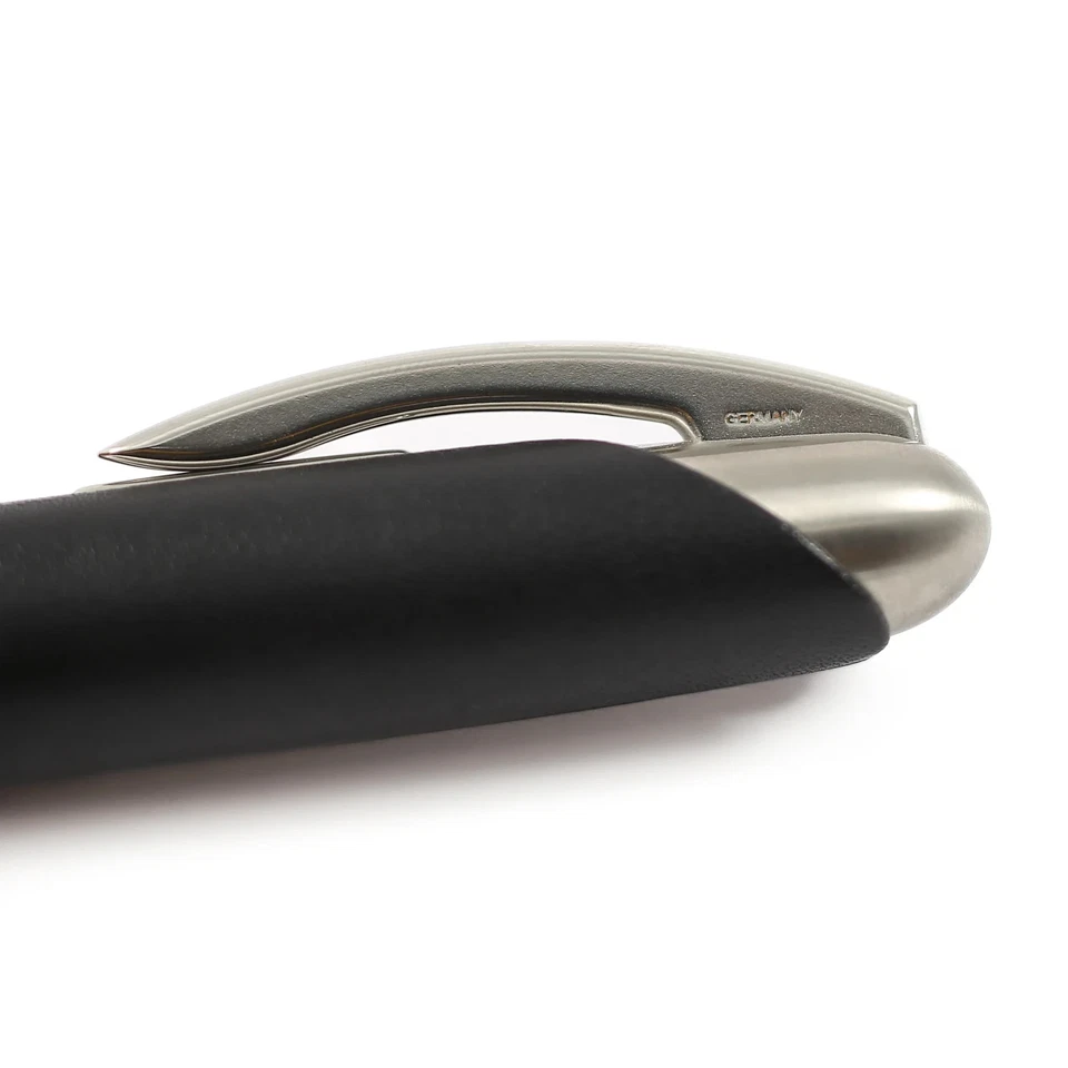 Porsche Design P'3150 Brown Calfskin Leather & Stainless Steel Ball Point Pen - Image 4 of 4