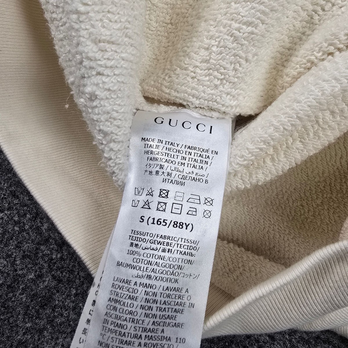 Disney Jumper womens SMALL Beige GUCCI Mickey Mouse Sweatshirt