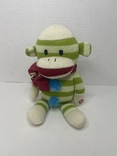 See Video - 2011 Gemmy Monkey Town Sock Monkey Singing DJ Falling In Love Plush