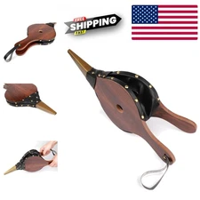 High Quality Brown Wooden Fireplace Bellows 15 Inch Handheld Air Blower for Fire