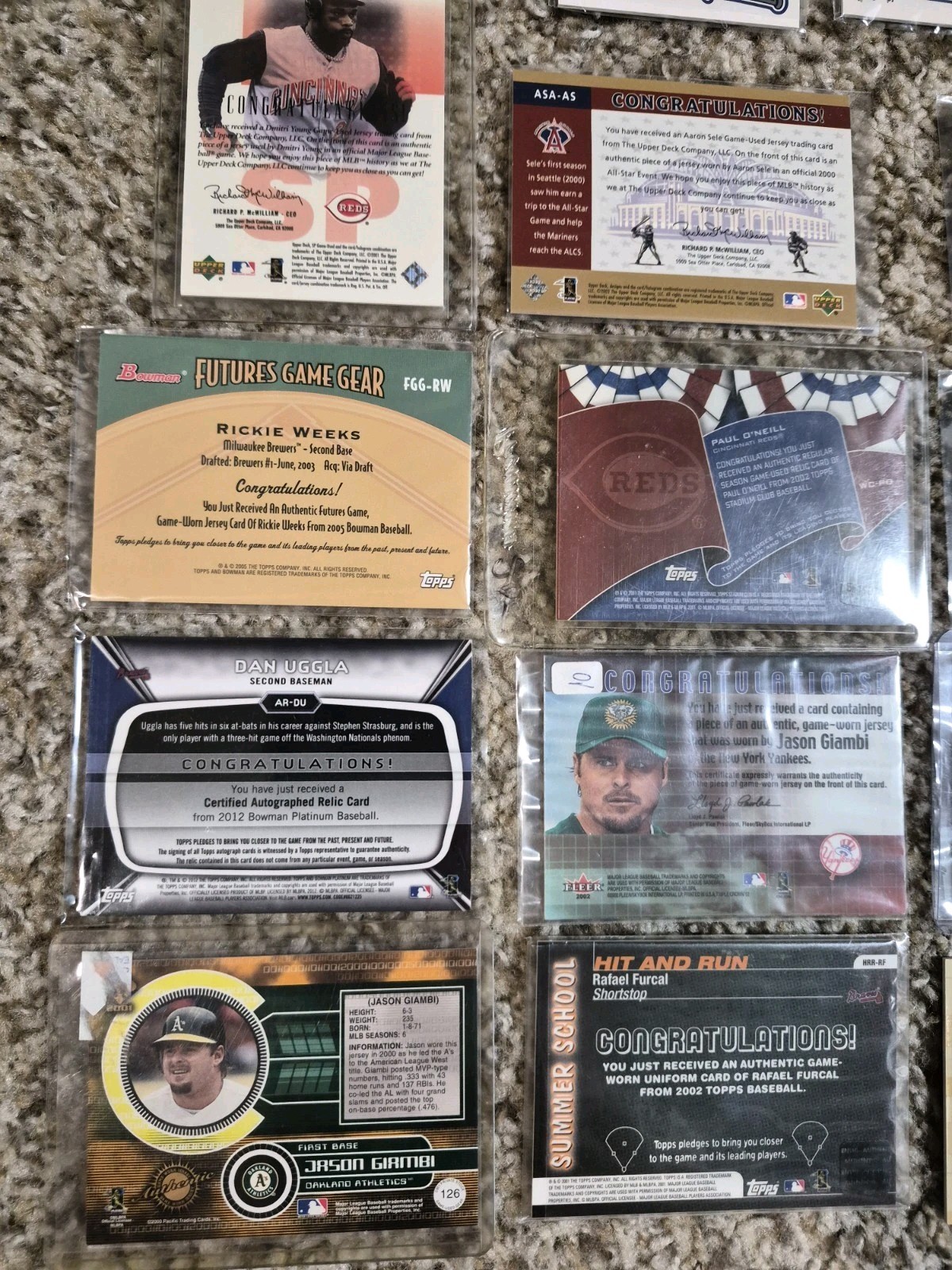 Lot of 24 MLB Baseball Stars Auto Signed Jersey Patch Numbered Trading Cards view 10