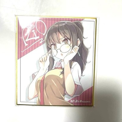 Rascal Does Not Dream Serie Mini Shikishi Rio Futaba C95 Keiji Mizoguchi Ntype