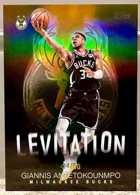 JERSEY # MATCH! 2025-26 Topps Levitation Giannis Antetokounmpo 34/50! GOLD (1/1)