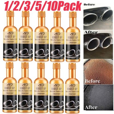 1-10Pack Boost Up Vehicle Engine Catalytic Converter Cleaner Deep Cleaning 120ml