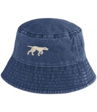 Bucket Hat , Vintage style with embroidered pointer