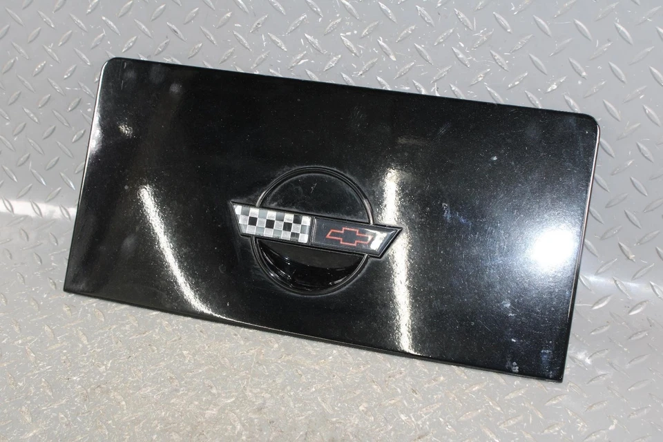 88-96 Corvette C4 Black Painted Gasoline Gas Fuel Filler Door Hatch Lid OEM WTY Foto 3 de 4