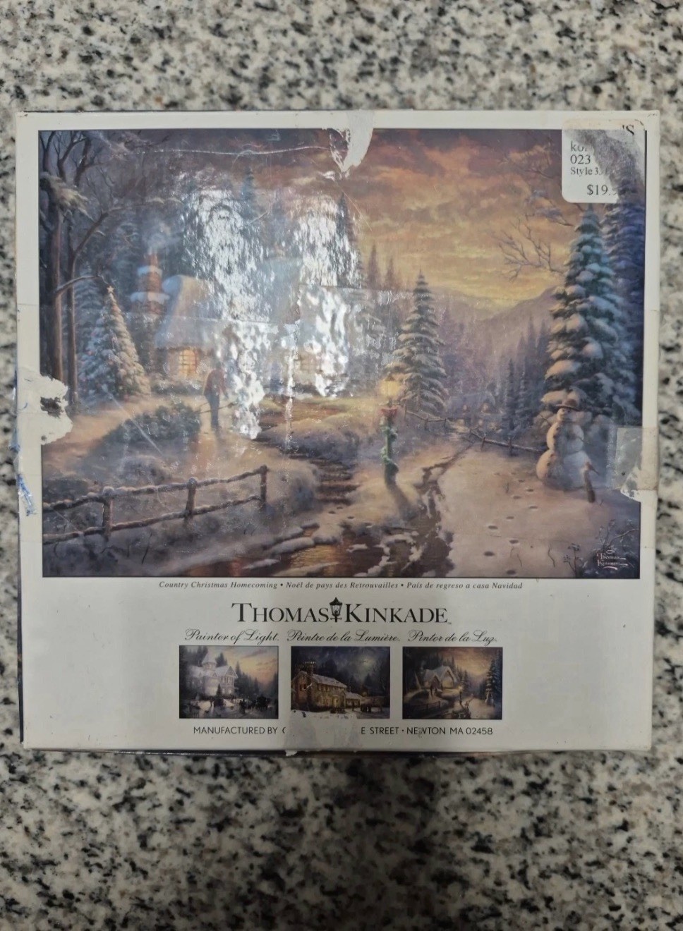 Thomas Kinkade 1000 Piece Jigsaw Puzzle By Ceaco “Country Christmas ...