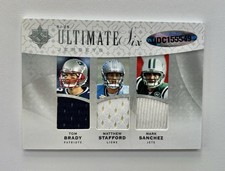 2009 Ultimate Six Jerseys Brady, Manning, Stafford, Flacco, Ryan /99 #6J-25