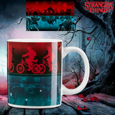 Stranger Things Thermo Magic Cup - schick uns deine Grafik, Farbe ändern