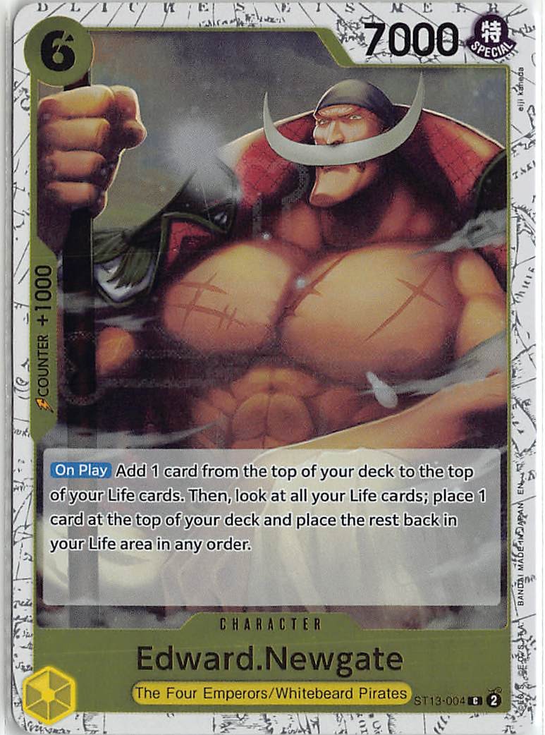 Premium Booster -The Best- Vol. 2 C ST13-004 Edward.Newgate - (Pirate Foil)