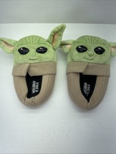 Disney Star Wars Mandalorian Baby Yoda Slippers Shoes Kids Size 13/1