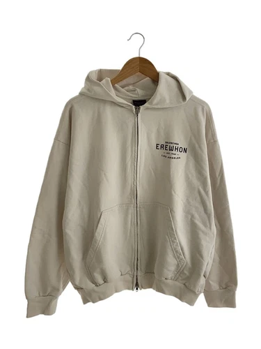 Felpa con cappuccio zip BALENCIAGA panna S usata