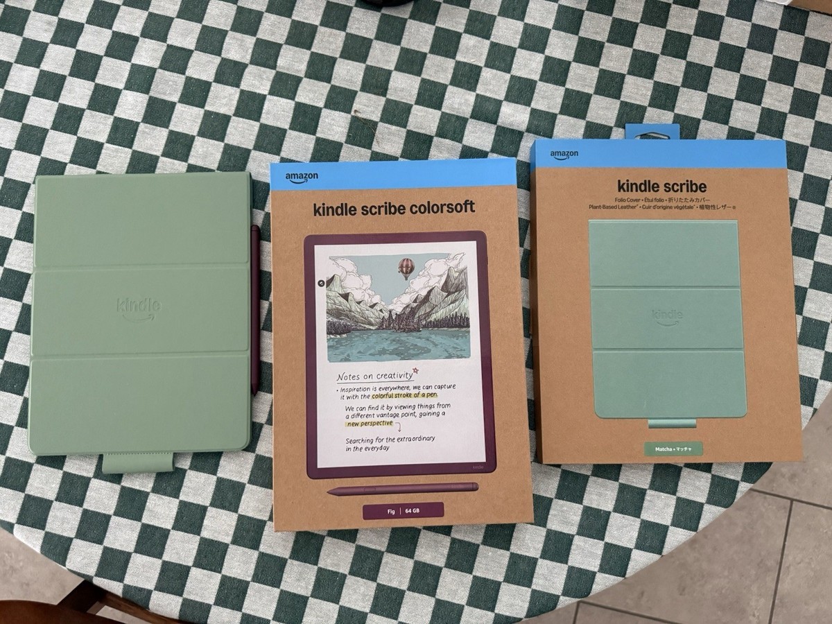 amazon kindle scribe colorsoft 64gb Fig (newest Model) - Barely