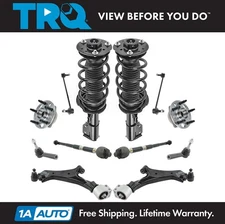TRQ 12 Piece Steering & Suspension Kit Complete Struts Control Arms Tie Rods New
