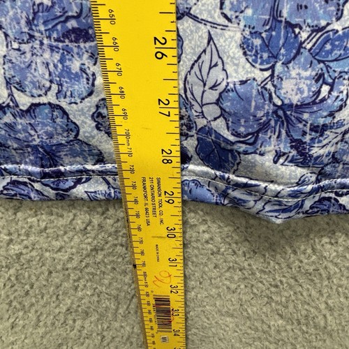 Tailorbyrd Mens Performance Golf Polo Large Blue Floral Athleisure Active New - Picture 8 of 9