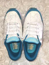Youth Girls Size 13. Skechers Slip-Ins Contour Foam Cozy Fit Sneakers blue/white