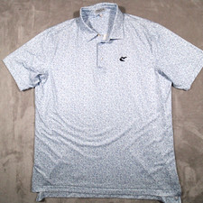 Peter Millar summer comfort short sleeve golf polo shirt XL Men all over print