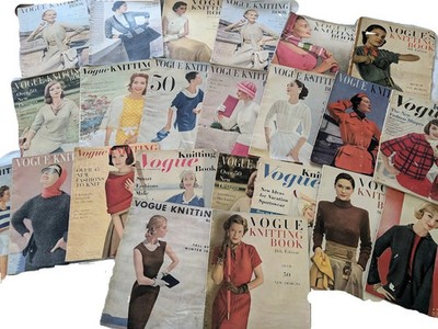More than Pic Vintage Vogue Knitting Book Magazine Knitting Crochet Patterns